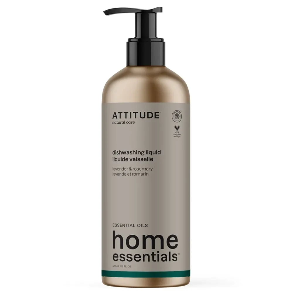 ATTITUDE Schoonmaakproducten|Afwasmiddel>Afwasmiddel - Lavendel & Rozemarijn - 473ml