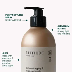 ATTITUDE Schoonmaakproducten|Afwasmiddel>Afwasmiddel - Lavendel & Rozemarijn - 473ml