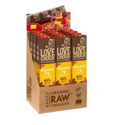 Lovechock Chocolade>Amandel / Vijg 81% cacao - 40g - BIO THT 05-06-2025