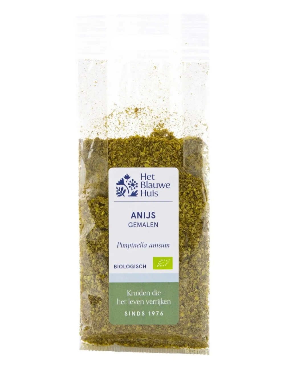 Het Blauwe Huis Kruiden & Specerijen>Anijszaad gemalen 25g
