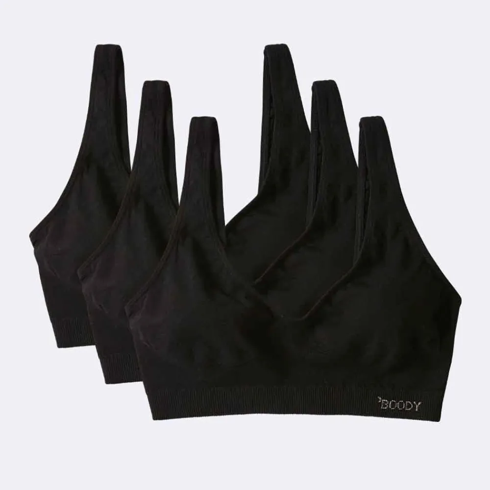 Boody Bh's>Bamboe BH Top - Zwart