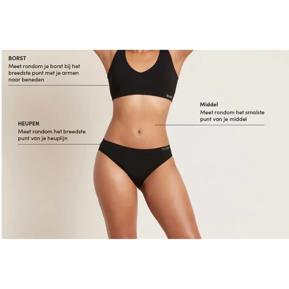 Boody Bh's>Bamboe BH Top - Zwart