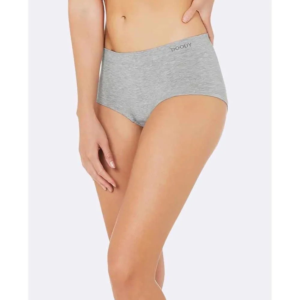 DAMES Boody Dames Slips>Bamboe Boxershort Dames - Lichtgrijs