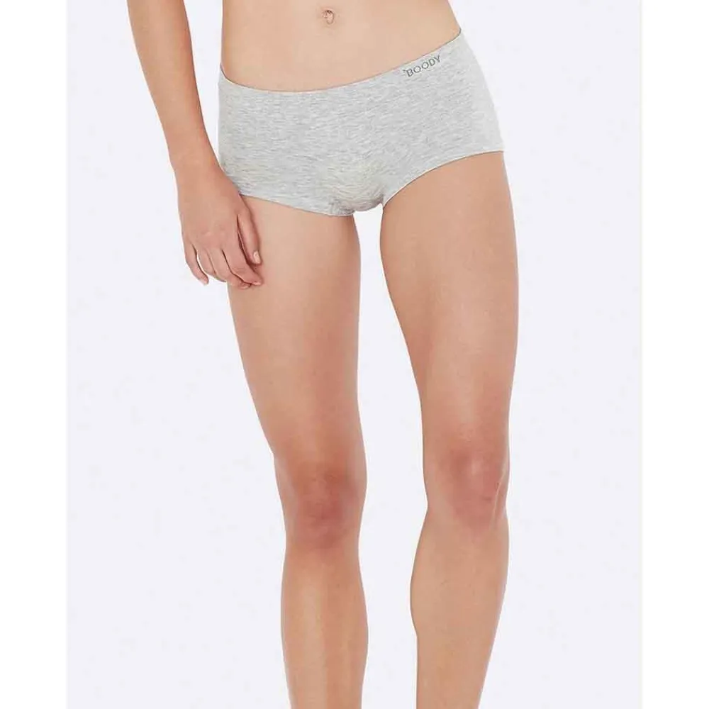 DAMES Boody Dames Slips>Bamboe Boxershort Dames - Lichtgrijs