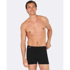 Heren Boody Heren Ondergoed>Bamboe Boxershort Heren - Zwart - Naadloos