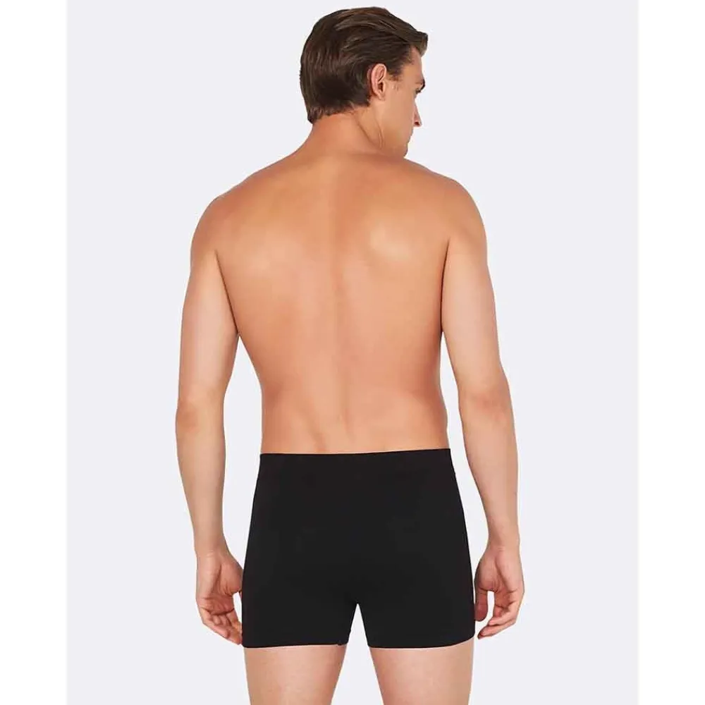 Heren Boody Heren Ondergoed>Bamboe Boxershort Heren - Zwart - Naadloos