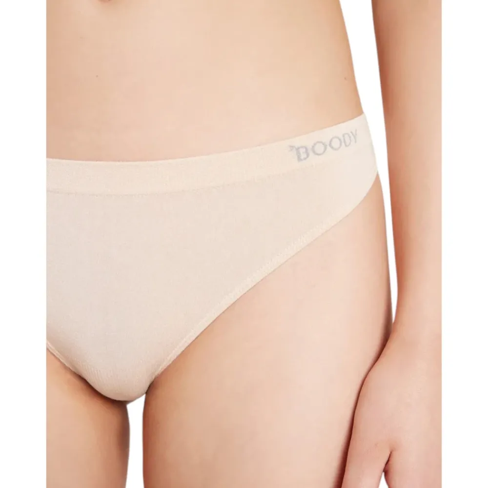 DAMES Boody Dames Slips>Bamboe G-string Dames - Nude