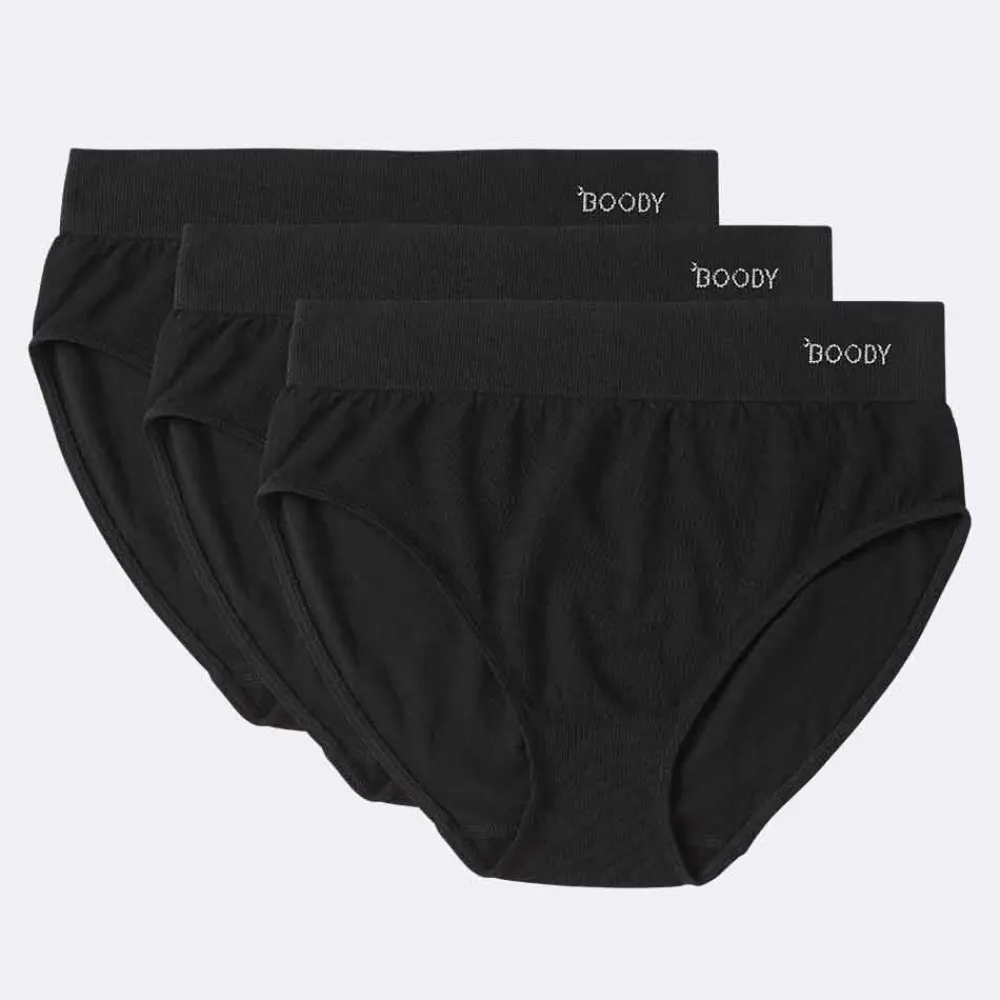 DAMES Boody Dames Slips>Bamboe Slip - Hoge Taille - Zwart
