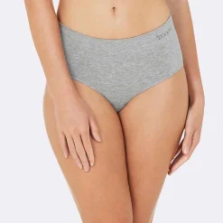 DAMES Boody Dames Slips>Bamboe Slip Midi - Lichtgrijs