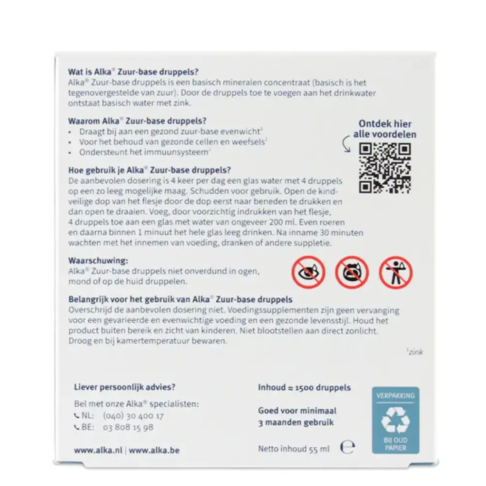 Alka Ontzuren|Ontzuringsproducten>Basische Druppels - 55ml
