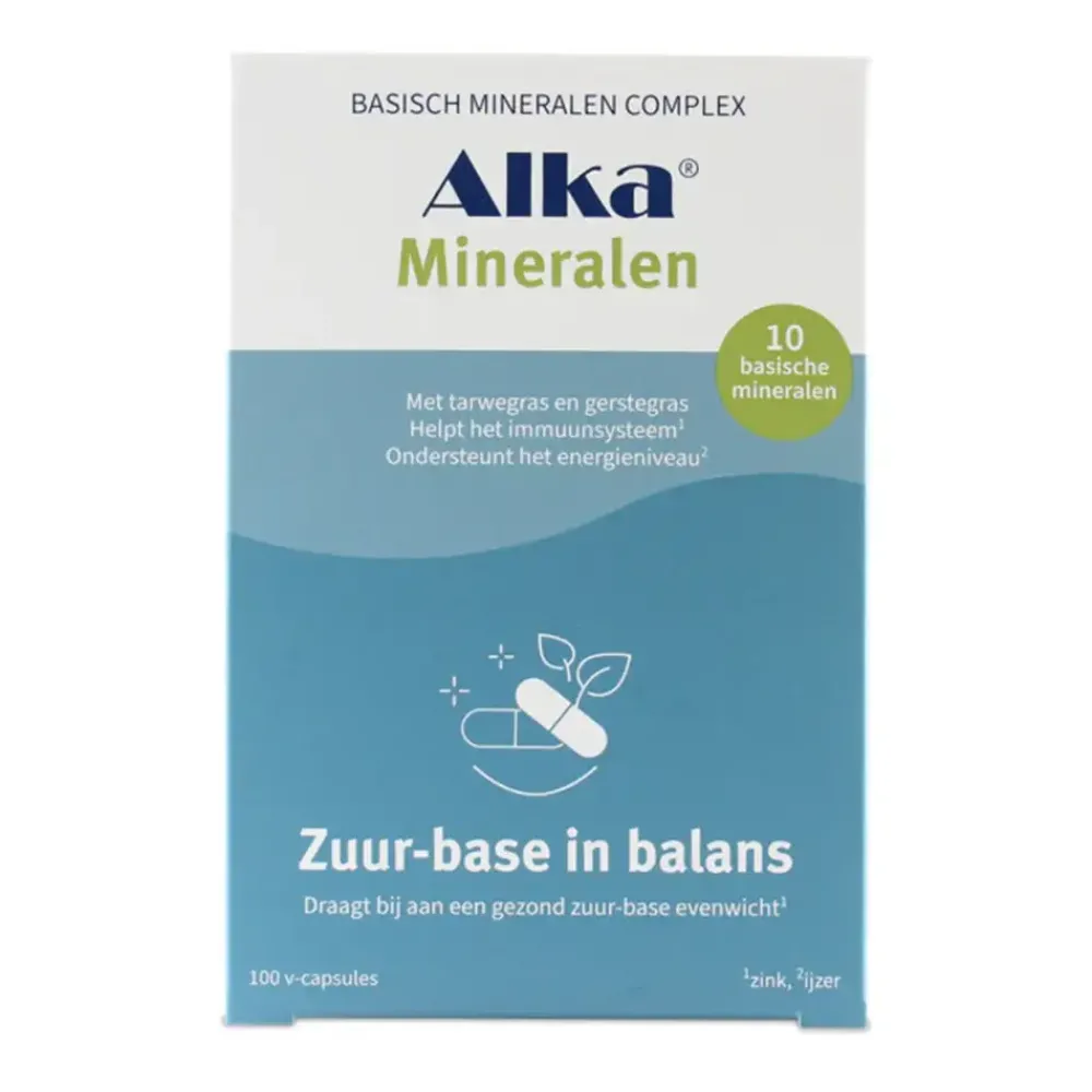 Alka Ontzuren|Ontzuringsproducten>Basische Mineralen - 100 capsules