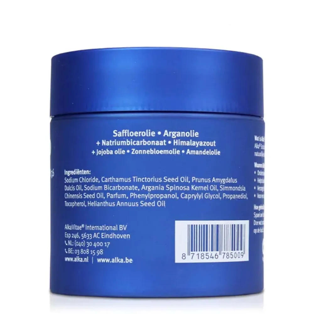 Alka Ontzuren|Lichaamsverzorging>Basische Olie-Zout Scrub - 250g