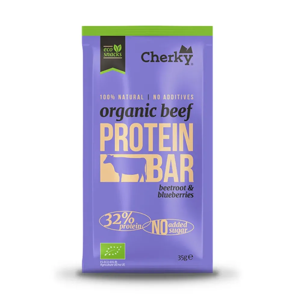 Cherky Repen|Biltong & Beef Jerky>Beef Bar - Biet & Cranberries - 35g - BIO