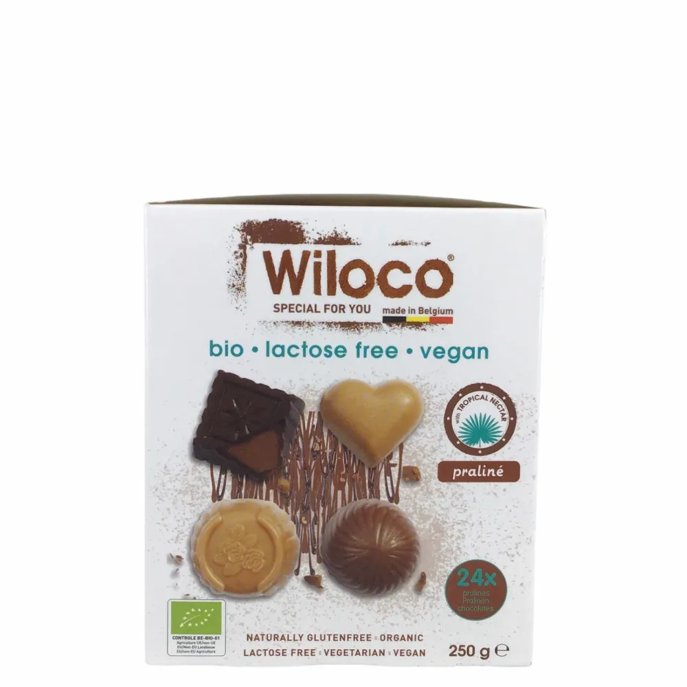 Wiloco Chocolade>Belgische Bonbons met Pralinevulling - 250g - BIO
