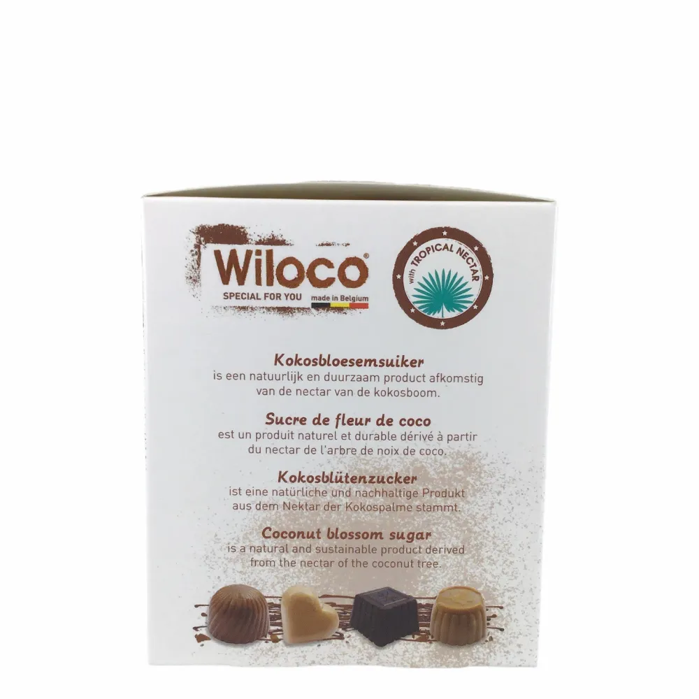 Wiloco Chocolade>Belgische Bonbons met Pralinevulling - 250g - BIO