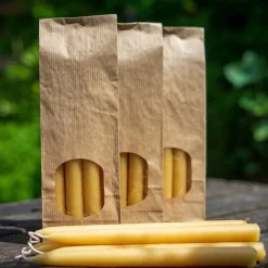 Puur Mieke Kaarsen>Bijenwas Dinerkaarsen - Set van 2