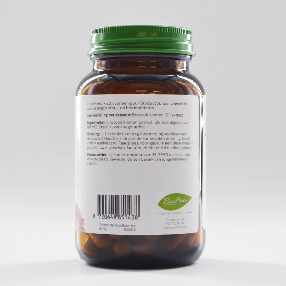 Puur Mieke Specials|Puur Mieke Supplementen>Broccoli Kiemen - 490mg - 60 caps