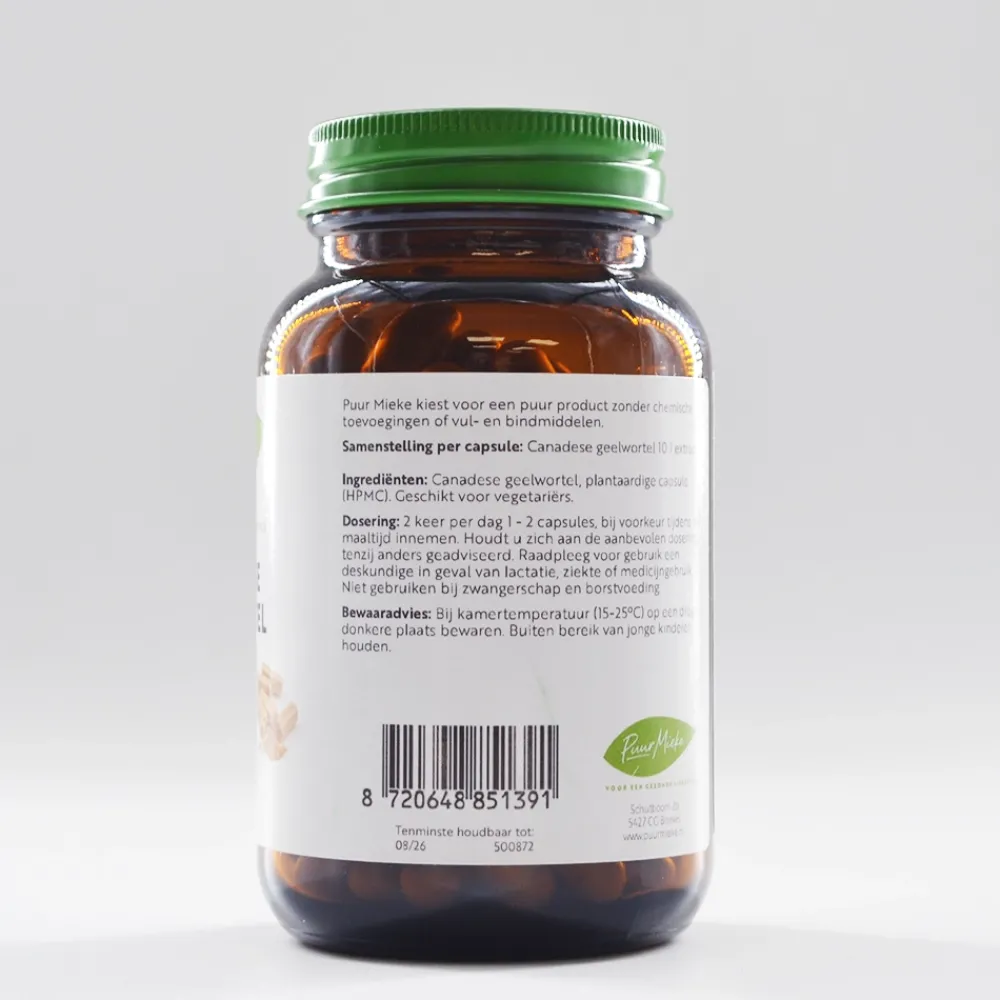 Puur Mieke Immuunsysteem|Specials>Canadese Geelwortel - 480mg - 90 caps