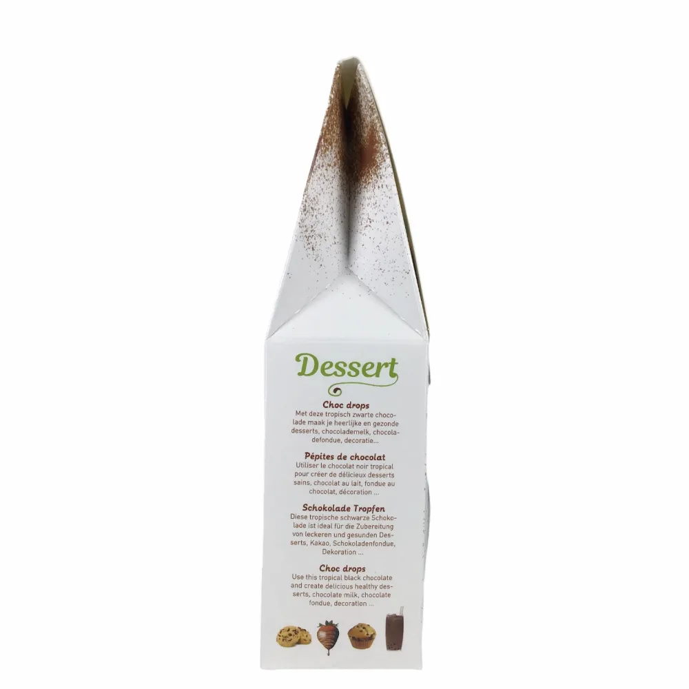 Wiloco Chocolade|Chocolade Druppels>Chocolade Druppels Puur Lactosevrij - 300g - BIO