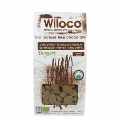 Wiloco Chocolade|Chocolade Druppels>Chocolade Druppels "Wit" Lactosevrij - 300g - BIO
