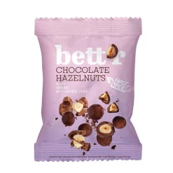 Bett'r Snoepjes|Fruit & Noten>Chocolade Hazelnoten BIO - 40g