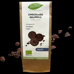 Puur Mieke Chocolade|Chocolade Druppels>Chocoladedruppels - Milky- Allergeenvrij - 150g - BIO