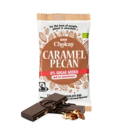 Chokay Chocolade>Chocoladereep - Extra Dark Caramel Pecan - 70g - BIO