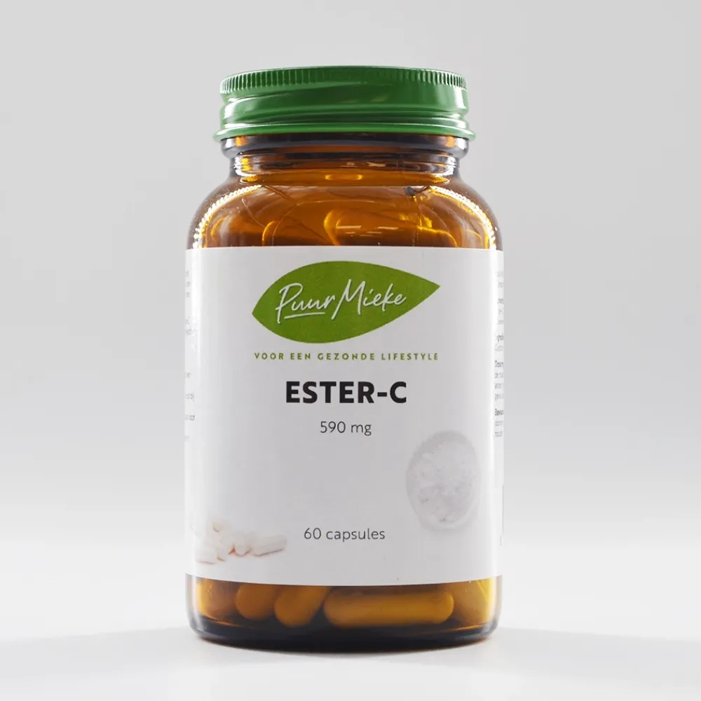Puur Mieke Immuunsysteem|Rimpels>Ester-C Capsules - 590mg - 60 caps