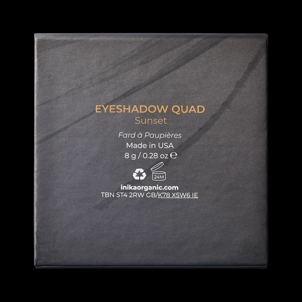 INIKA Ogen/Oogschaduw>Eyeshadow Quad - Sunset - 5g - BIO