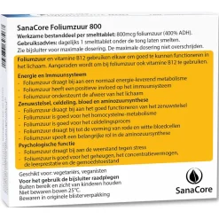 Sanacore Zwangerschap|Stress>Foliumzuur 800 180 tabletten