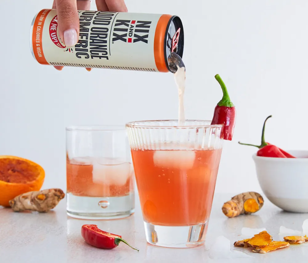 Nix & Kix Sap & Frisdranken>Frisdrank Blood Orange-Tumeric - 250ml