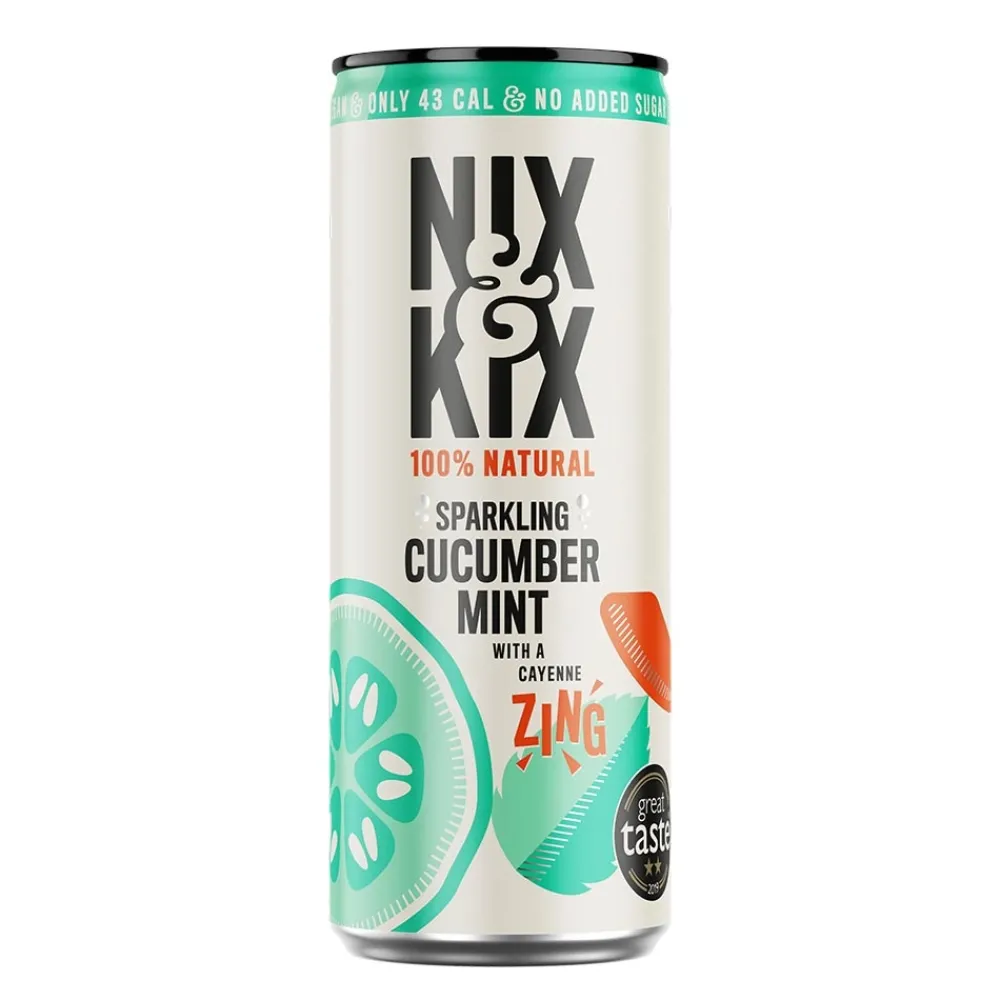 Nix & Kix Sap & Frisdranken>Frisdrank Cucumber-Mint - 250ml