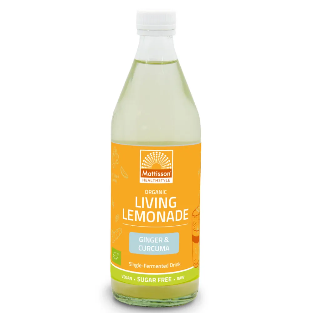 Mattisson Darmen|Sap & Frisdranken>Gefermenteerde Frisdrank Gember en Kurkuma - 500ml - BIO