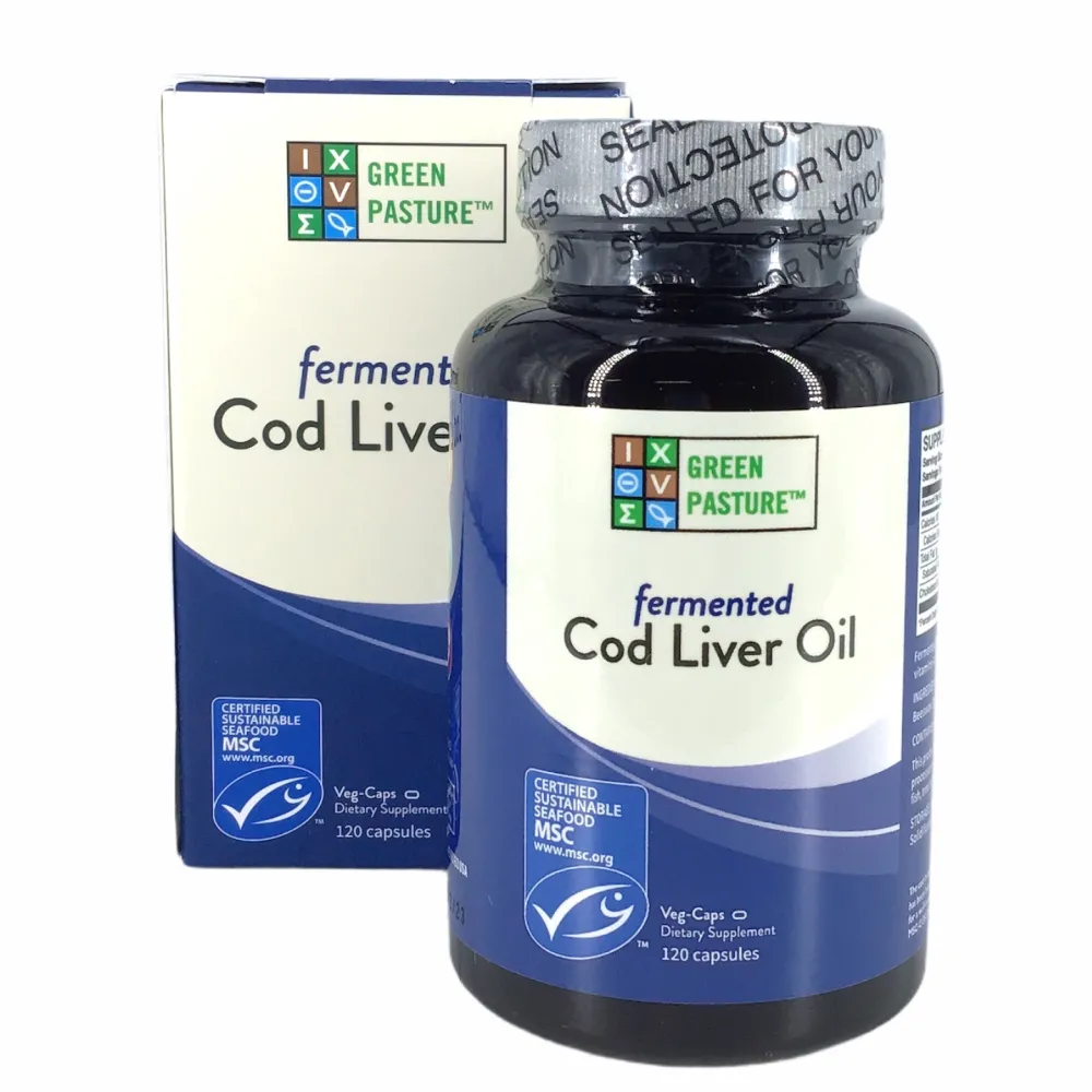 Hersenen|Visolie / Omega 3 / Levertraan>Gefermenteerde Levertraan - 120 capsules