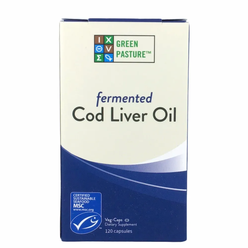 Hersenen|Visolie / Omega 3 / Levertraan>Gefermenteerde Levertraan - 120 capsules