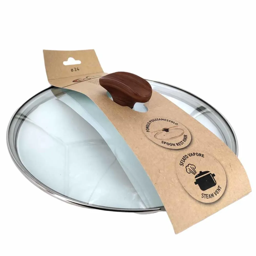 Natura Induction Deksels>Glasdeksel - VegeTek - 24cm