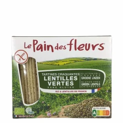 Le Pain des Fleurs Crackers En Wafels>Groene Linzen Crackers - 150gr - BIO