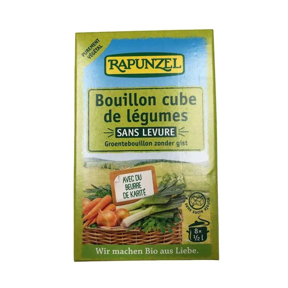 Rapunzel Soepen|Bouillon>Groentebouillonblokjes zonder Gist - (8st) 80g - BIO