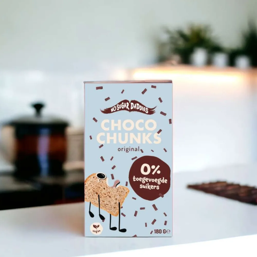 No Sugar Daddies Hagelslag Zonder Suiker|Chocolade>Hagelslag Chuncks - Original - 180g - BIO