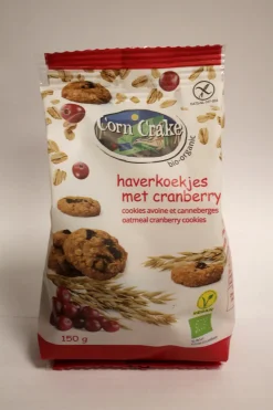 Corn Crake Koekjes>Haverkoekjes met Cranberry - 150g - BIO