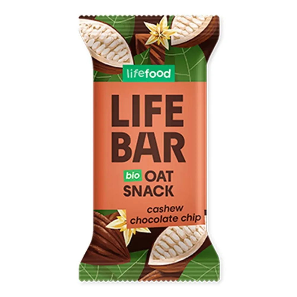 Lifefood Repen|Energierepen>Haverreep Chocolate Chip - 40g - BIO