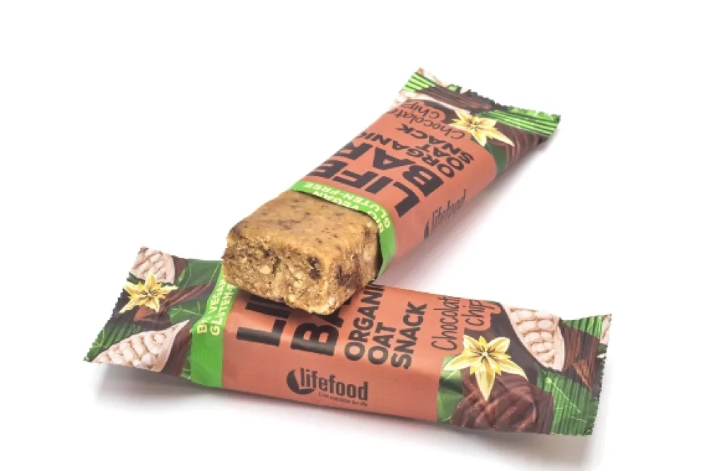 Lifefood Repen|Energierepen>Haverreep Chocolate Chip - 40g - BIO