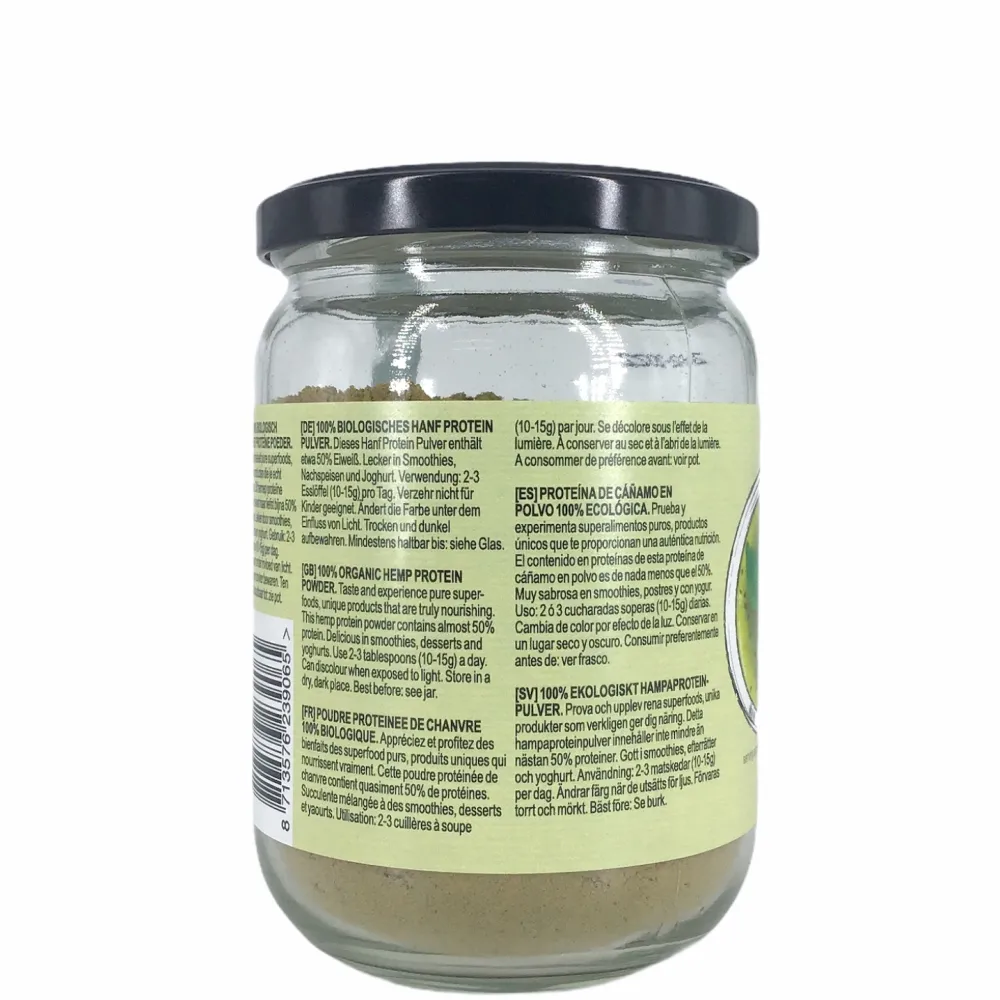 Terrasana Spieren|Zaden>Hennep Proteinepoeder in Glas 200g-BIO