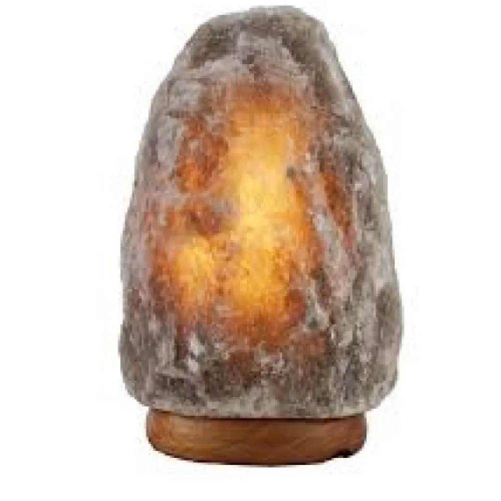 SelNature Stress|Nachtrust>Himalaya zoutlamp grijs - Natuurvorm