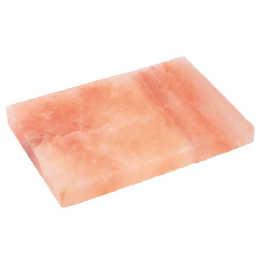 SelNature Keukenhulpjes>Himalaya Zoutsteen Grill - incl. RVS Houder - 20x30cm