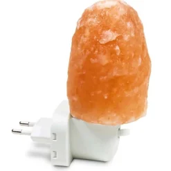SelNature Stress|Nachtrust>Himalayazout nachtlamp voor stopcontact - Rotsje