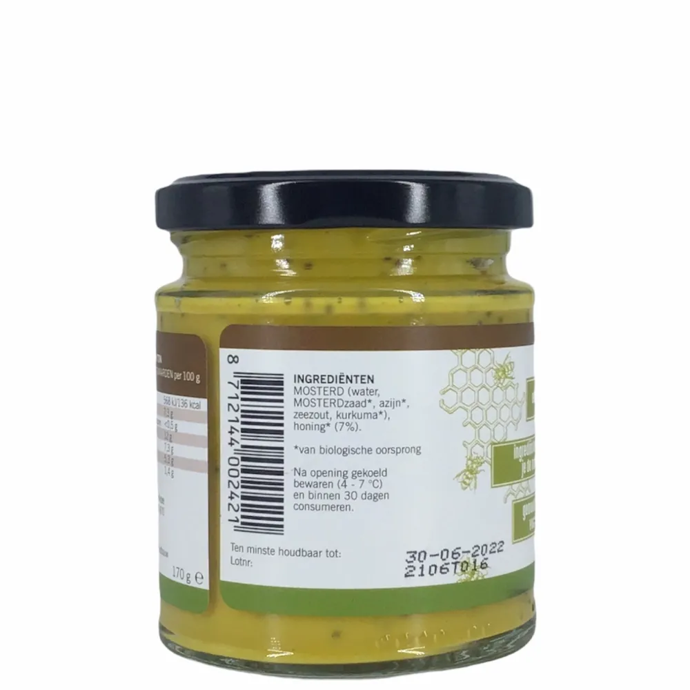 van TON Mayonaise En Mosterd>Honing Mosterd Saus 170g - BIO