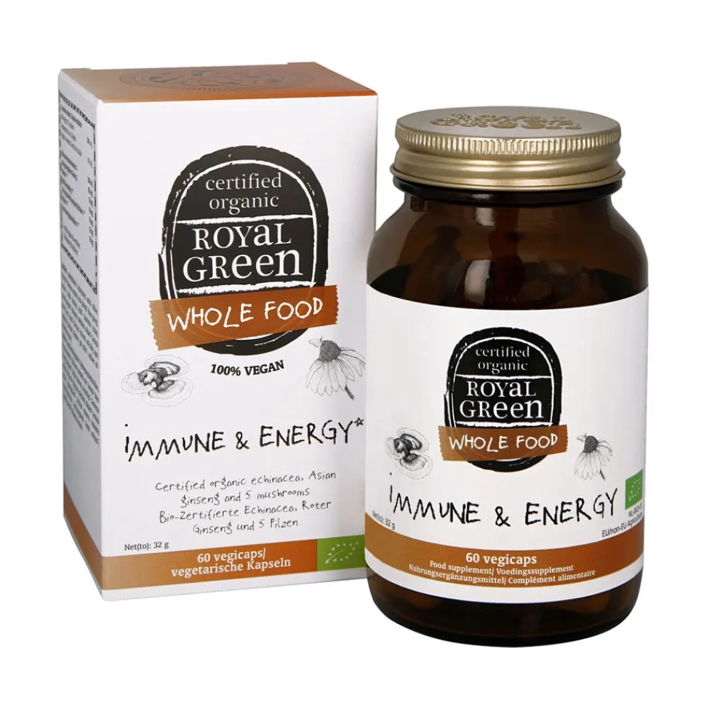 Royal Green Energie|Weerstand>Immune & Energy - 60 vegicaps - BIO