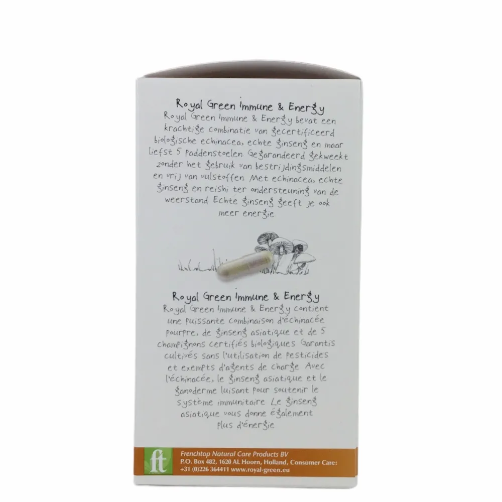 Royal Green Energie|Weerstand>Immune & Energy - 60 vegicaps - BIO