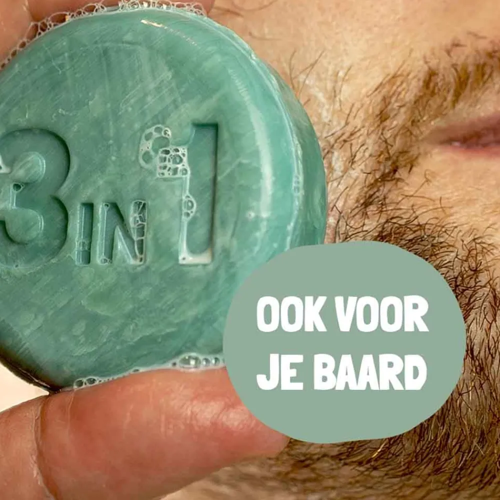 Shampoo Bars Haarverzorging/Shampoo En Conditioner|Reiniging>3-in-1 Bar - Forest - 60g